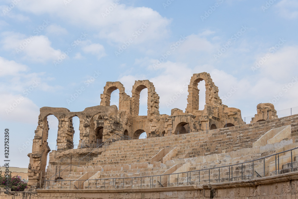 The amphitheatre El Jem, Tunisia, Africa