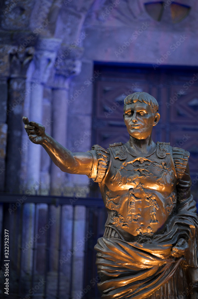 Cesar Augusto Statue in Braga, during the 