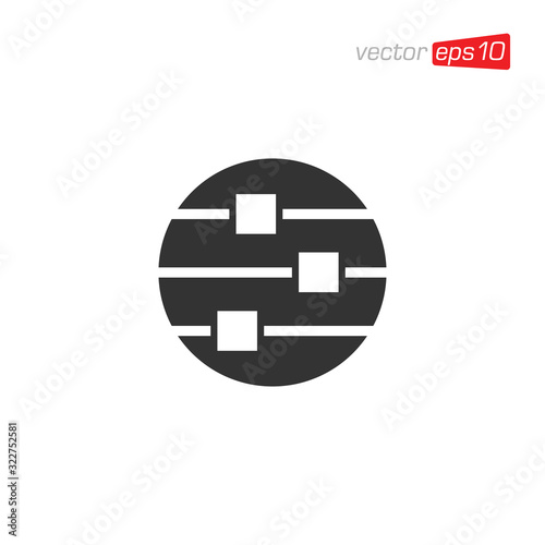 Equalizer Sound Icon Design Vector