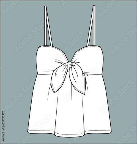strappy top, apparel template