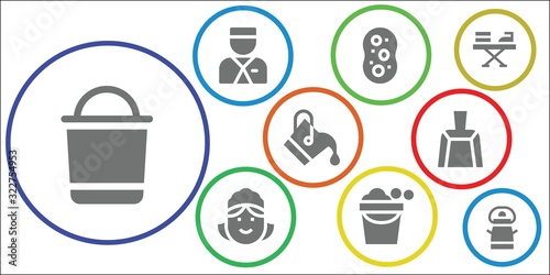 housekeeping icon set