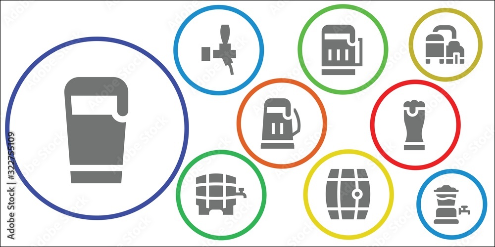 Modern Simple Set of lager Vector filled Icons Modern Simple Set of lager Vector filled Icons