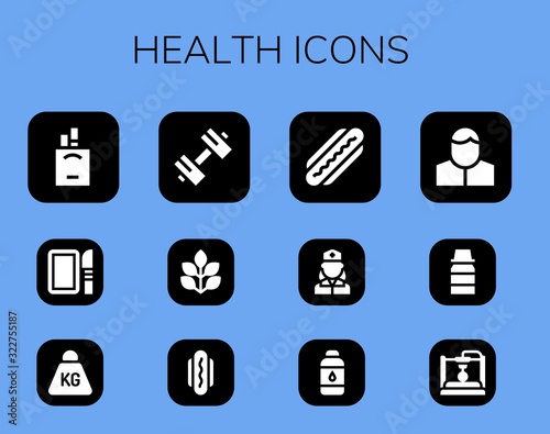 health icon set