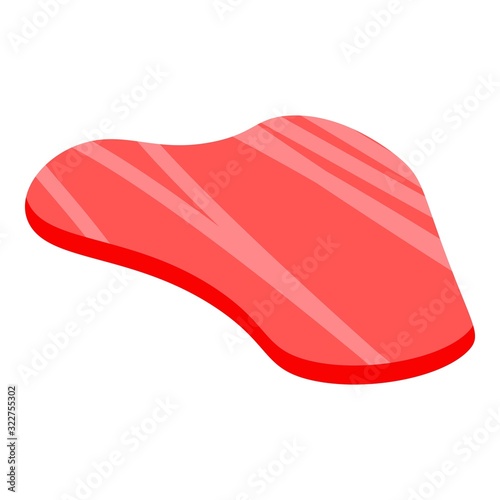 Meat steak icon. Isometric of meat steak vector icon for web design isolated on white background
