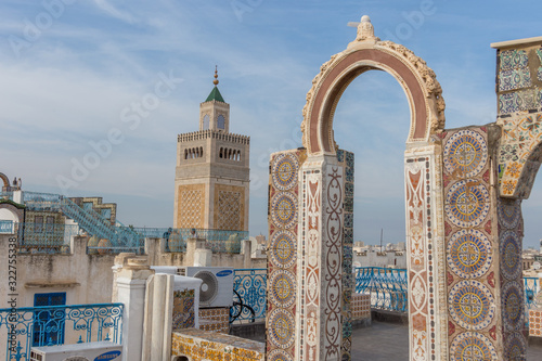 Panorama of Tunis city, Tunisia