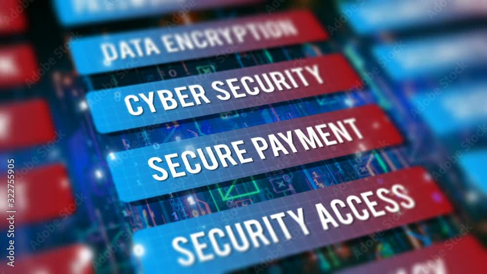 internet cyber security concept technological video