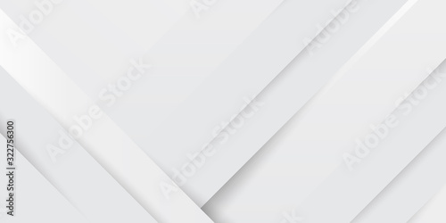 Grey white abstract background paper shine and layer element vector for presentation design. Suit for business, corporate, institution, party, festive, seminar, and talks.