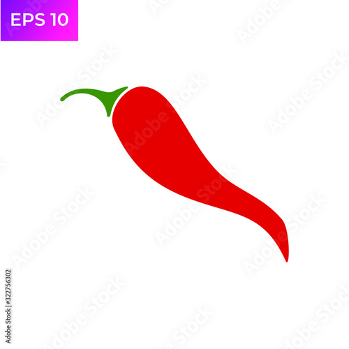 chilli pepper icon template color editable. jalapeno or chilli peppers symbol logo vector sign isolated on white background illustration for graphic and web design.