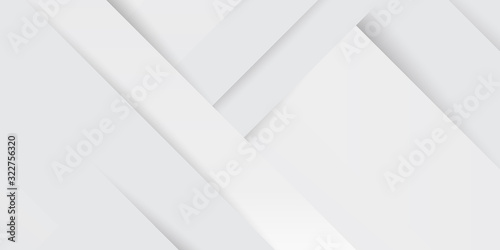Grey white abstract background paper shine and layer element vector for presentation design. Suit for business, corporate, institution, party, festive, seminar, and talks.