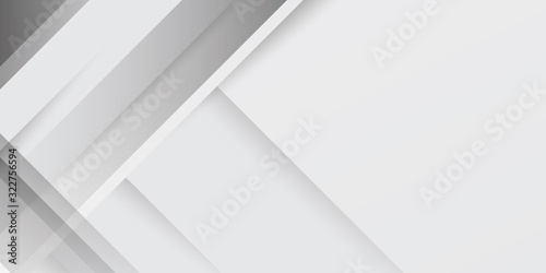 White Grey Line Cut Paper Abstract Background. layer element vector for presentation design. Suit for business, corporate, institution, party, festive, seminar, and talks.