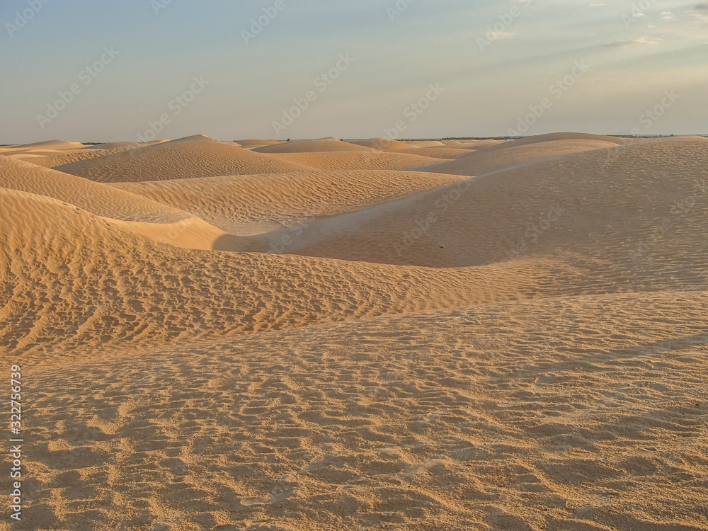 Fototapeta premium Panorama of Sahara desert, Tunisia