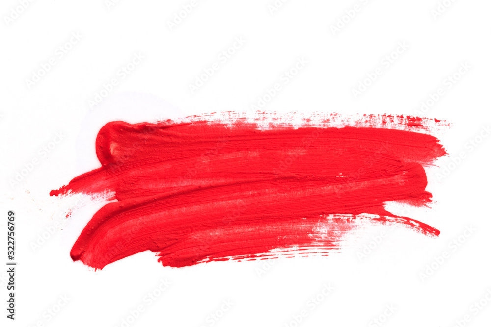 Lipstick smear smudge swatch isolated on white background - Image Lipstick smear smudge swatch isolated on white background - Image