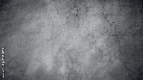 Dark gray concrete texture with vignette as a background