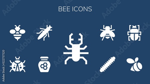 bee icon set