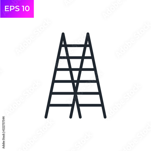 Ladder icon template color editable. Ladder business symbol logo vector sign isolated on white background illustration for graphic and web design.