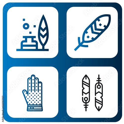 Set of fluff icons