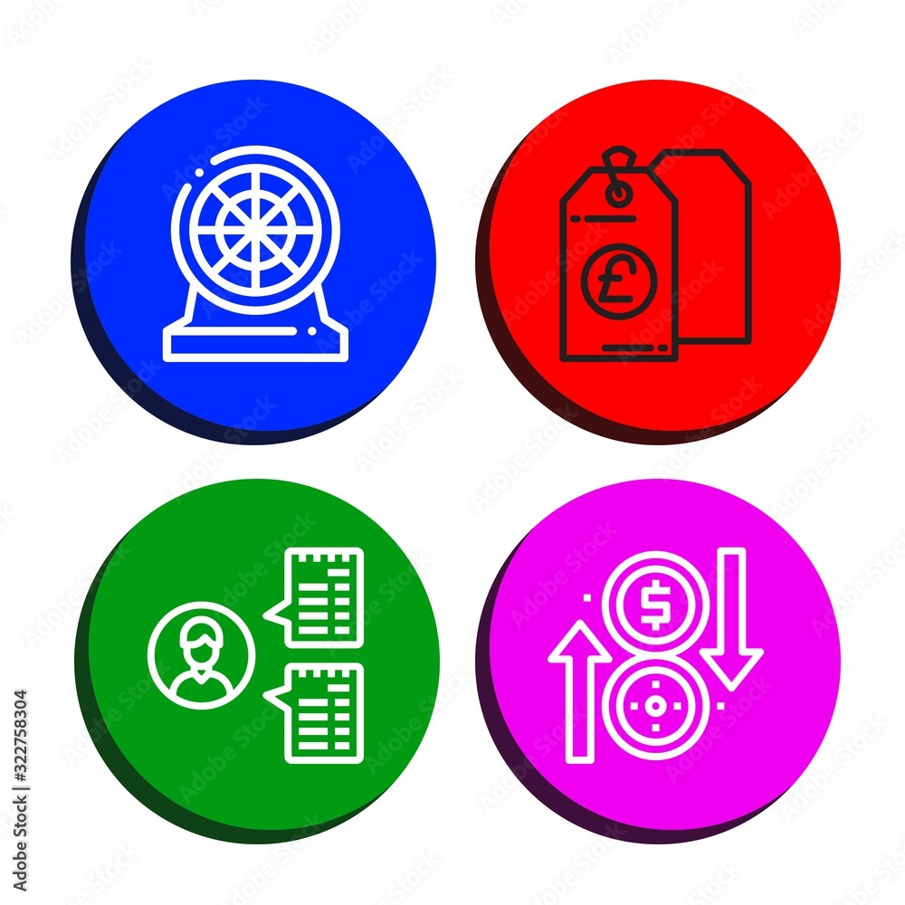 market simple icons set market simple icons set