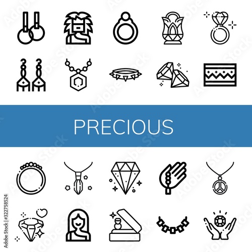 precious icon set
