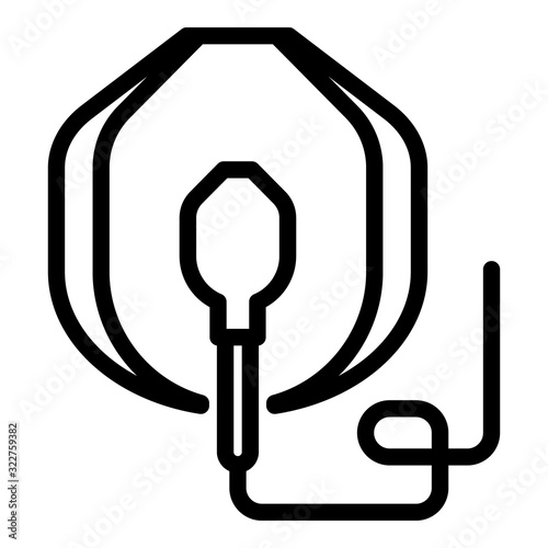 Anesthesia mask icon. Outline anesthesia mask vector icon for web design isolated on white background