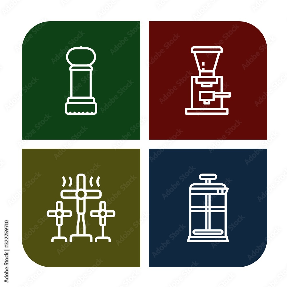 mill icon set mill icon set