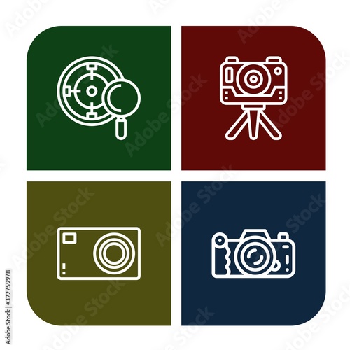 Set of focus icons