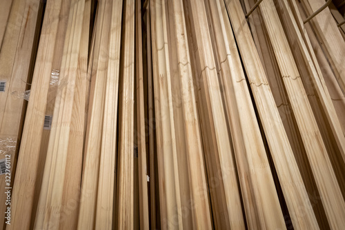 Hip of wooden planks in a c...