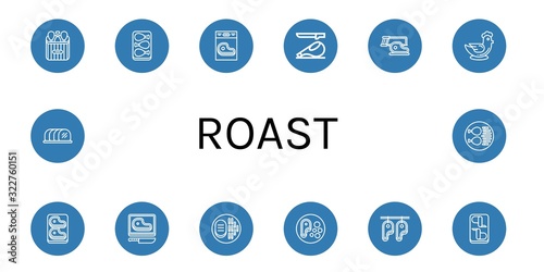 roast icon set
