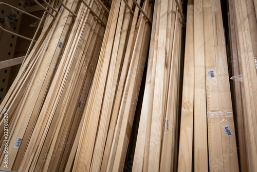 Hip of wooden planks in a c...