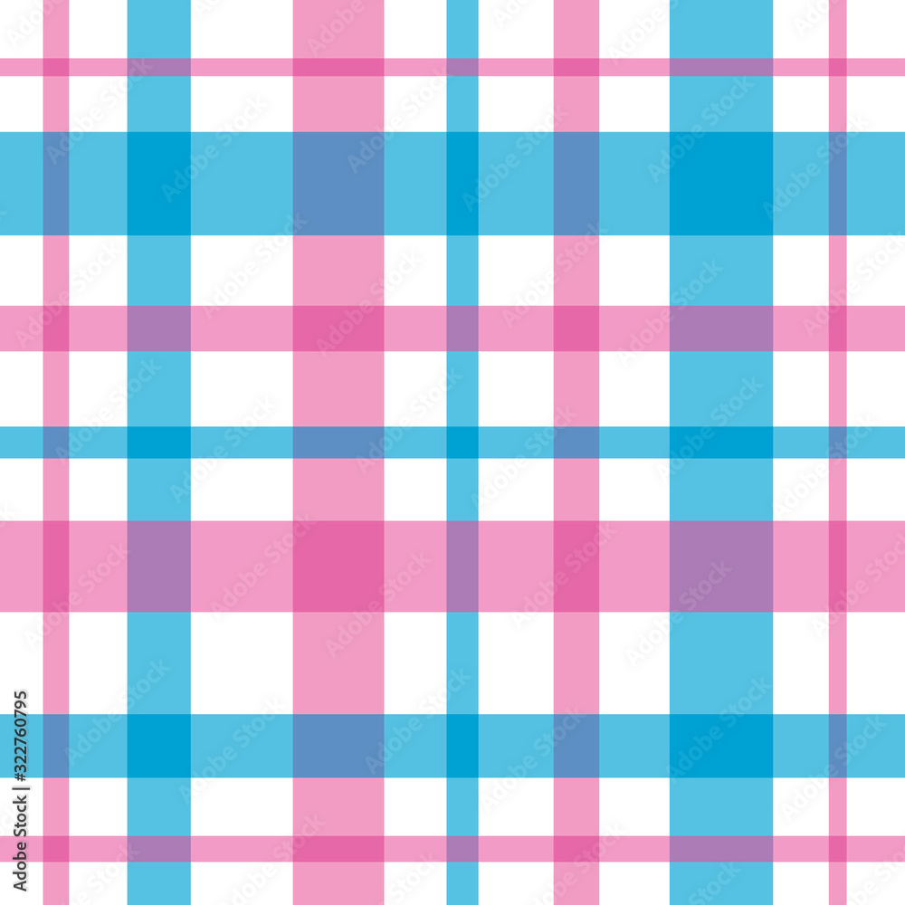 Seamless pattern in amazing white, blue and pink colors for plaid, fabric, textile, clothes, tablecloth and other things. Vector image. Seamless pattern in amazing white, blue and pink colors for plaid, fabric, textile, clothes, tablecloth and other things. Vector image.