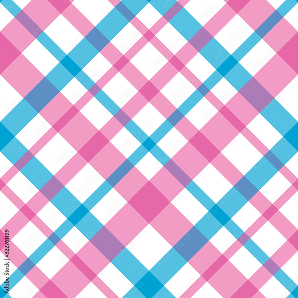 Seamless pattern in amazing white, blue and pink colors for plaid, fabric, textile, clothes, tablecloth and other things. Vector image. 2 Seamless pattern in amazing white, blue and pink colors for plaid, fabric, textile, clothes, tablecloth and other things. Vector image. 2