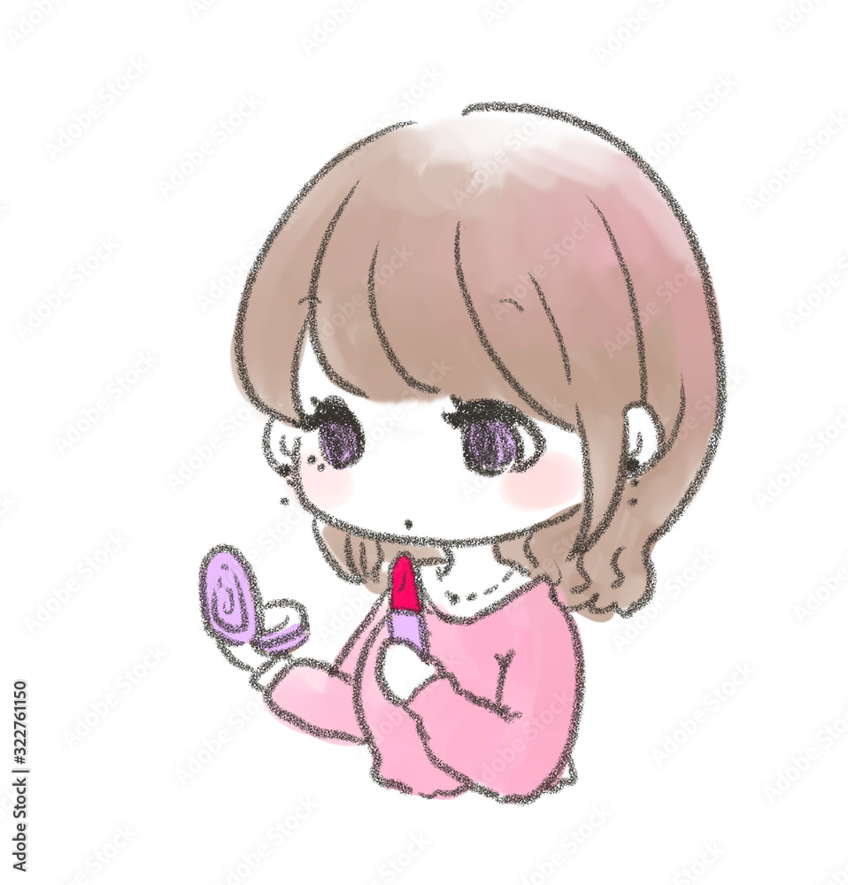 Obraz premium メイクをする女性