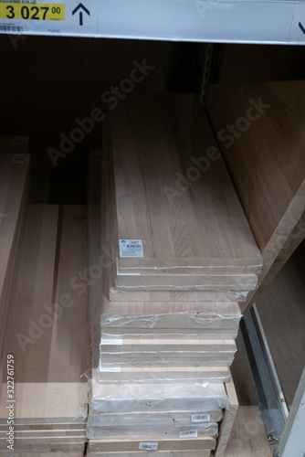 Hip of wooden planks in a c...