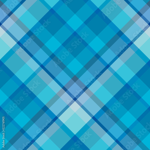 Seamless pattern in amazing light and dark blue colors for plaid, fabric, textile, clothes, tablecloth and other things. Vector image. 2