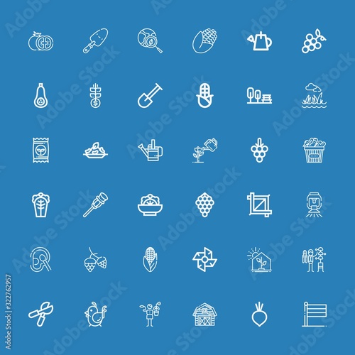 Editable 36 agriculture icons for web and mobile