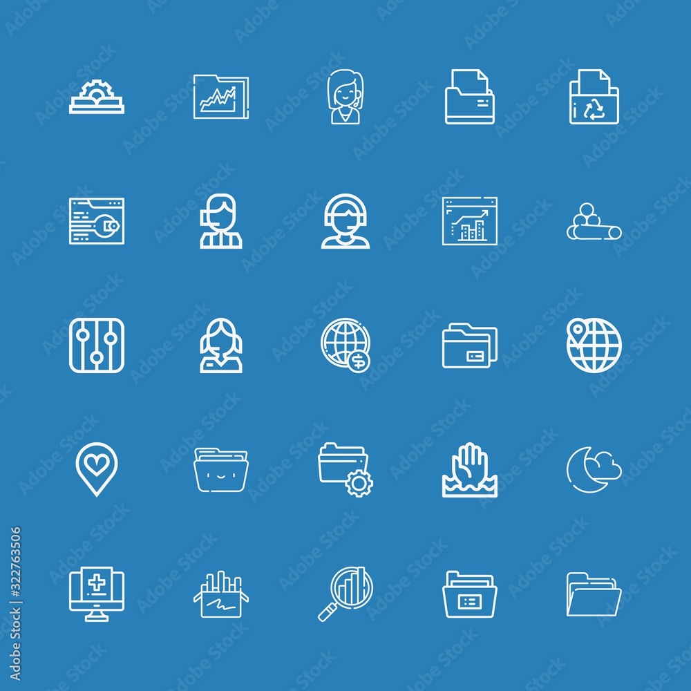 Editable 25 info icons for web and mobile