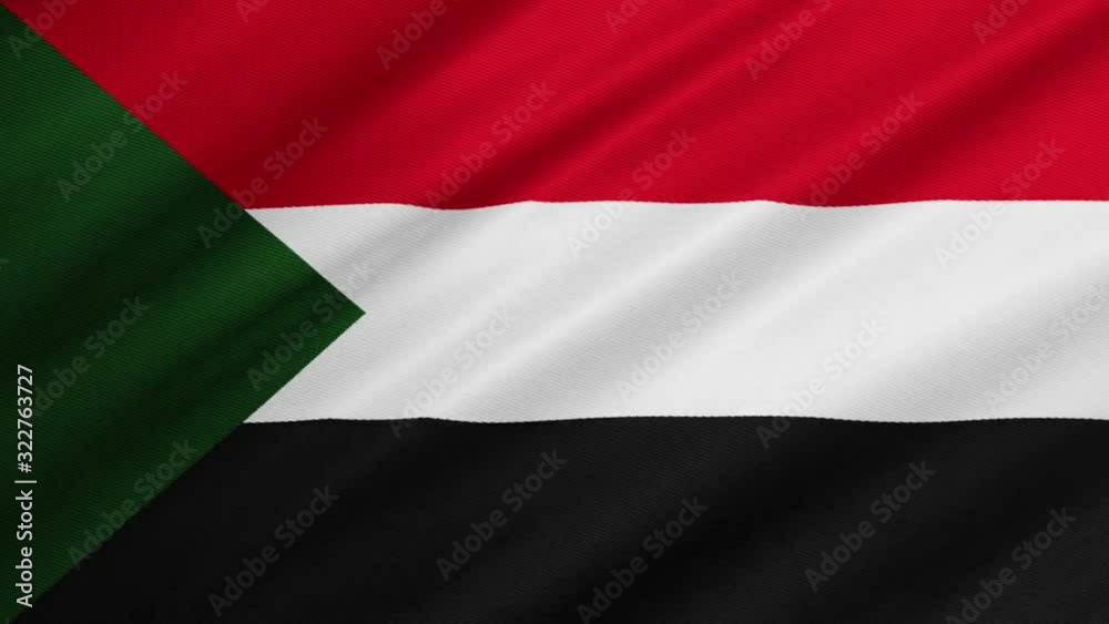 Flag of Sudan Waving Background Flag of Sudan Waving Background