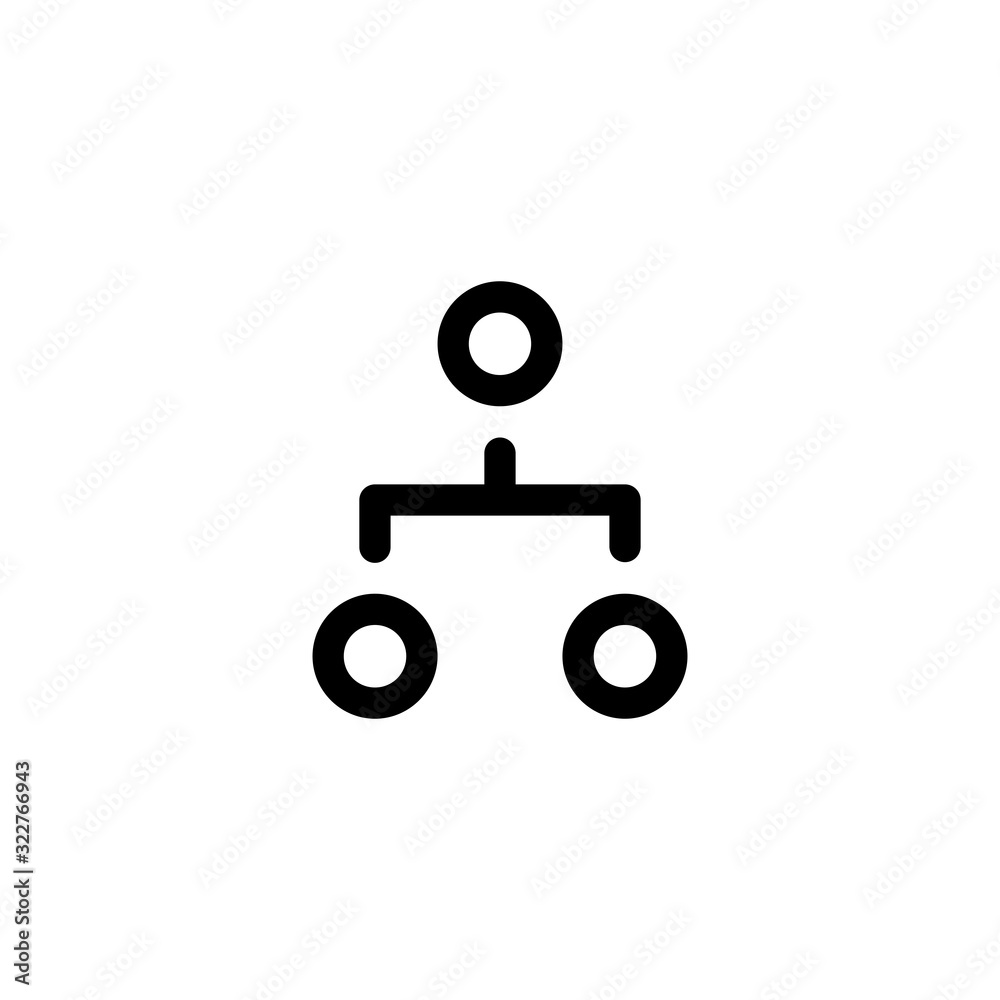 Network, Management Icon. Business Icon Set Vector Logo Symbol.