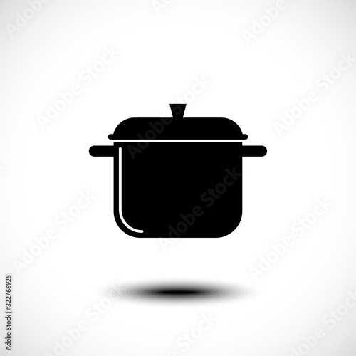 Stew pan icon. Vector illustration