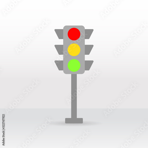 Traffic light icon. Vector