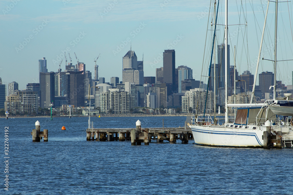 Melbourne from Williamstown.