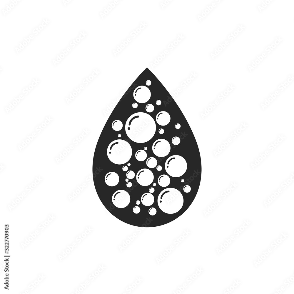Water Icon. Vector Illustration, Aquatic Signage. Liquid Water Icon. Vector Illustration, Aquatic Signage. Liquid