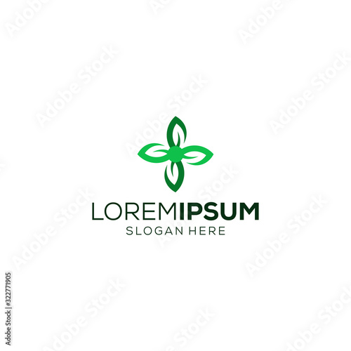 leaf logo design vector