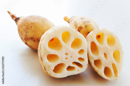 輪切りのレンコン