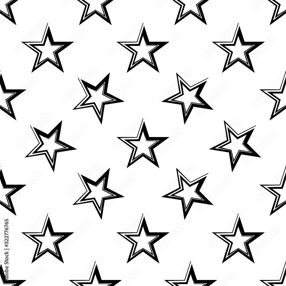 Star Shape Icon Seamless Pattern Star Shape Icon Seamless Pattern