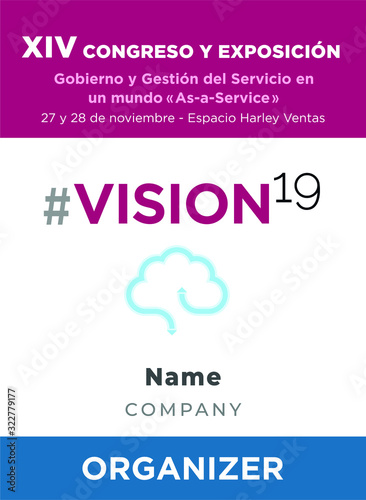 Tarjeta identificativa diseñada para Lanyard