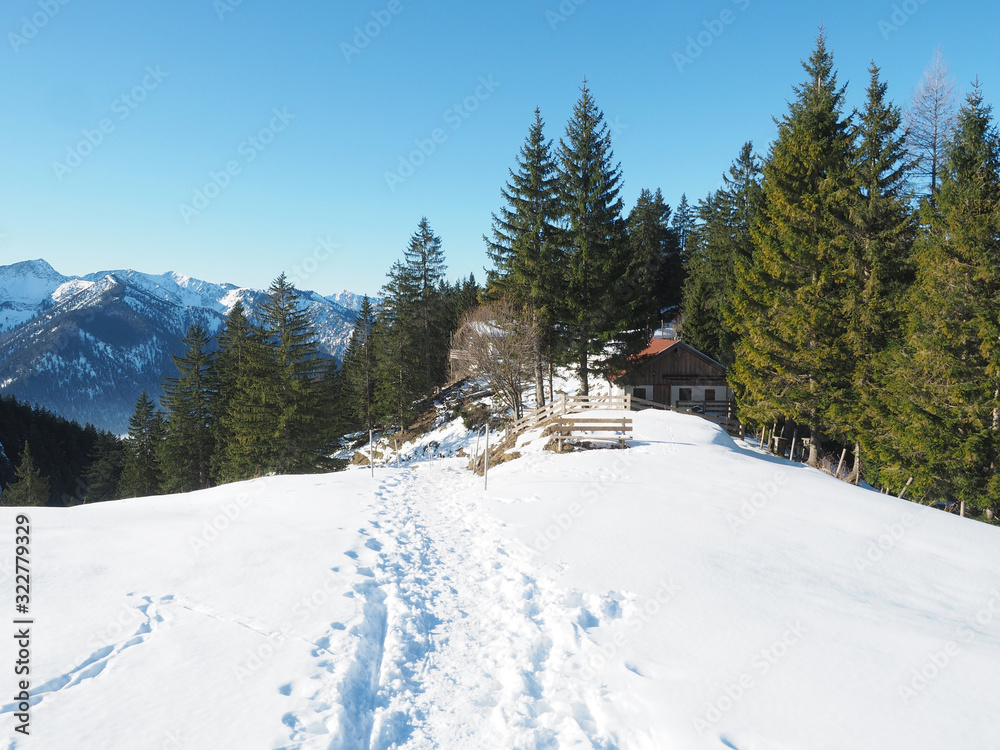 Winter in den Bayerischen Voralpen (Fischbachau)