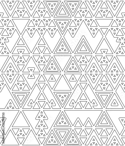 Black and white various tri...