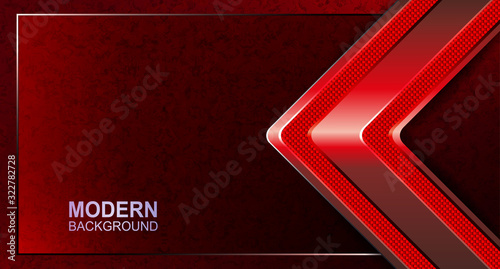 Dark red texture design with red marble effect and a red corrugated arrow