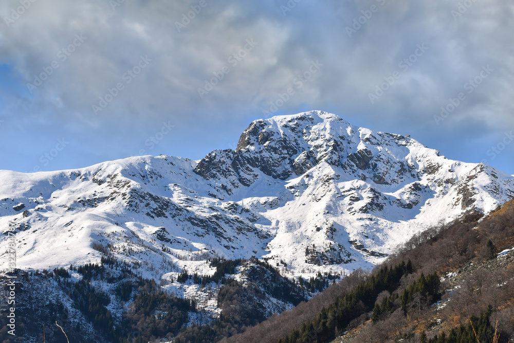 Obraz premium The east face of Mount Mucrone, in the Biella area