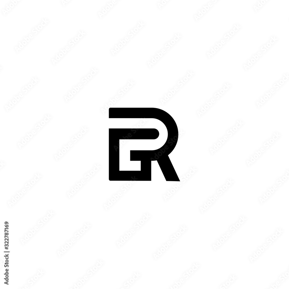 GR G R Logo Icon Design Vector Template GR G R Logo Icon Design Vector Template